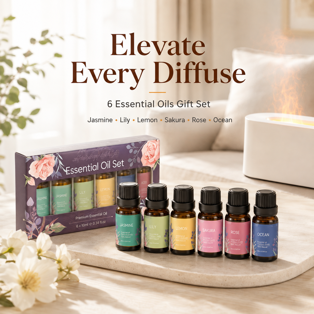 Colorful Flame Aroma Diffuser – 150 ml