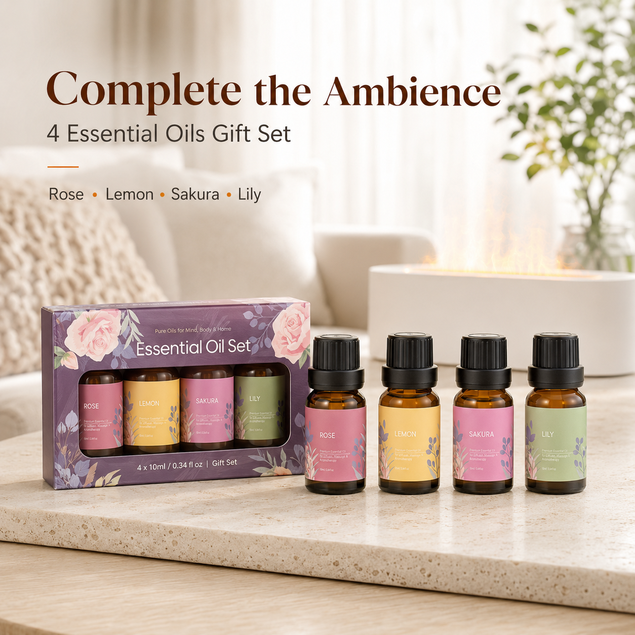 Colorful Flame Aroma Diffuser – 150 ml