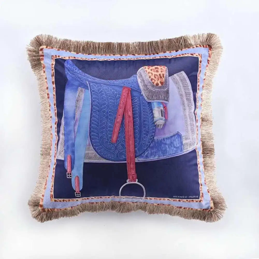 Horse Velvet Pillow Cover – 55 x 55 cm