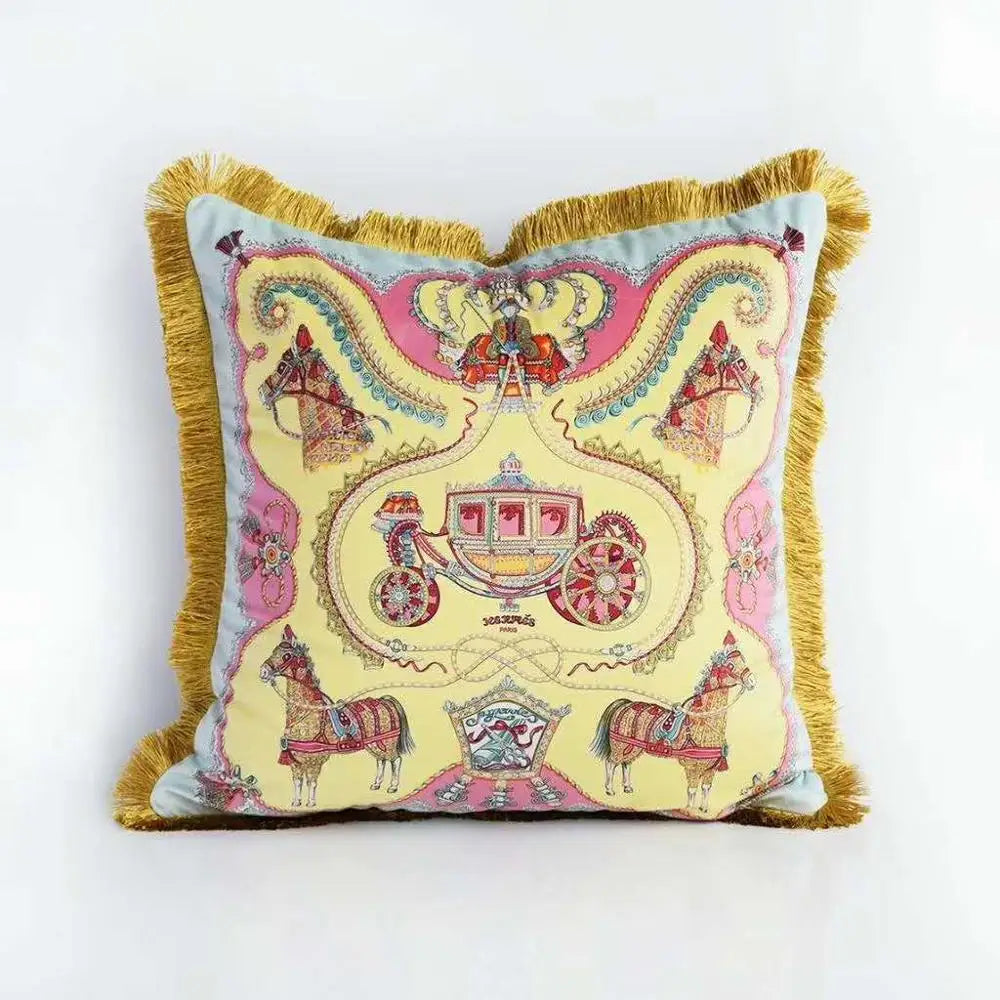 Horse Velvet Pillow Cover – 80 x 80 cm