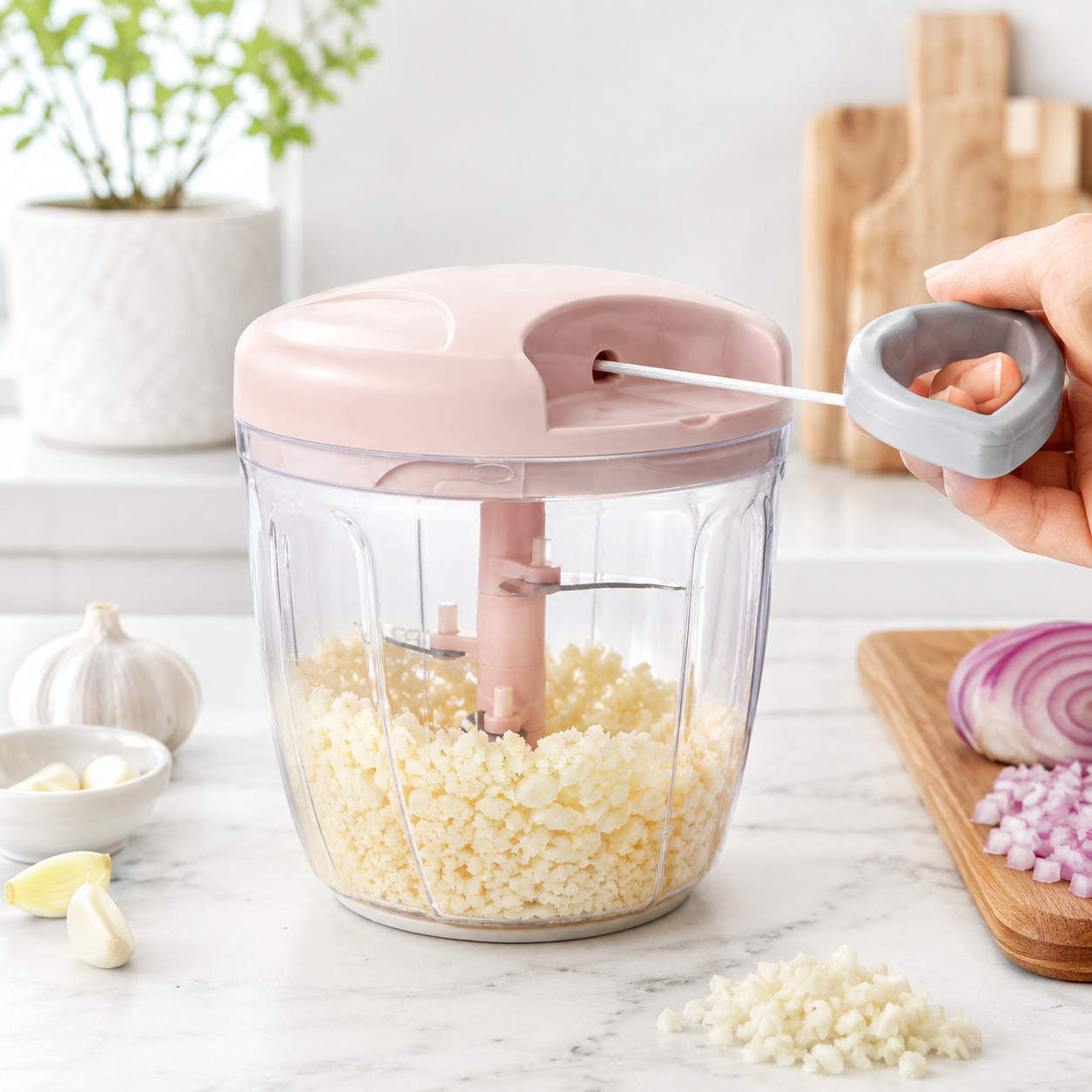 Manual Garlic and Vegetable Chopper