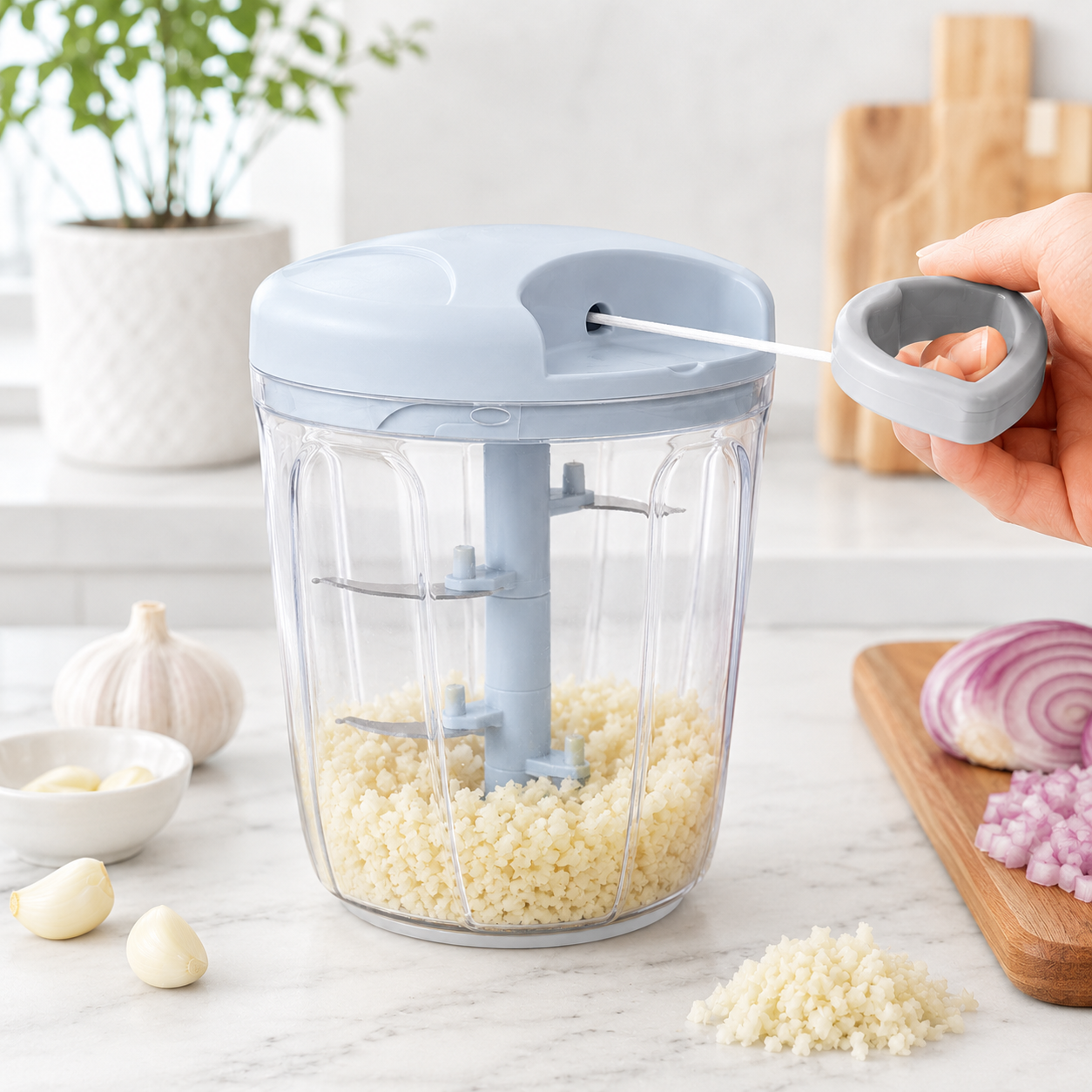 Manual Garlic and Vegetable Chopper