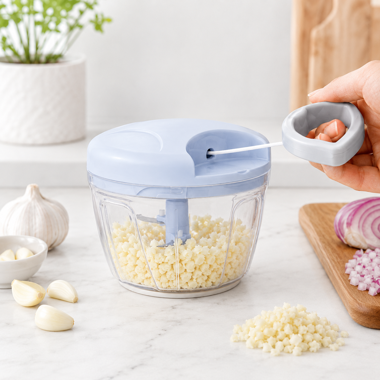 Manual Garlic and Vegetable Chopper