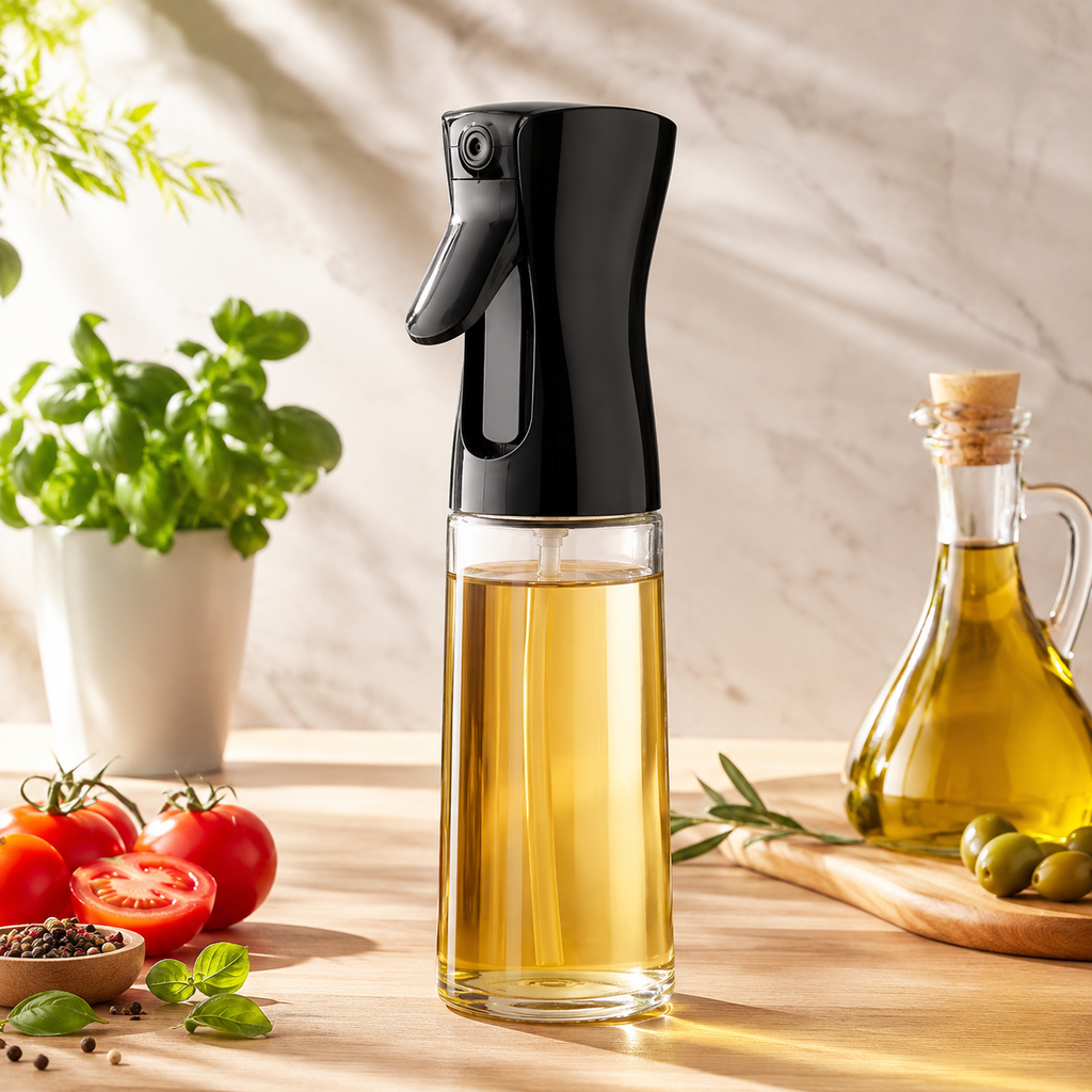 Frasco de spray de óleo para cozinhar e fritadeiras de ar