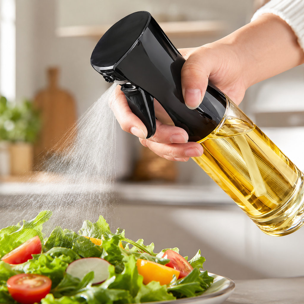 Frasco de spray de óleo para cozinhar e fritadeiras de ar