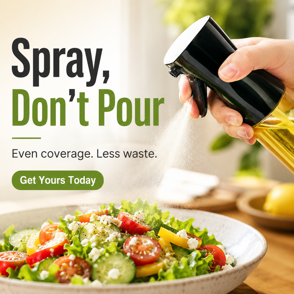 Frasco de spray de óleo para cozinhar e fritadeiras de ar