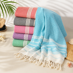 Oversized Turkish Cotton Hammam Towel – 100 × 180 cm (39.4 × 70.9 in)