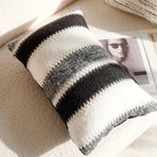 French Retro Stamped Throw Pillow Cover