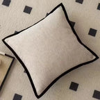 Medieval Retro Pillow Cover – Black Border