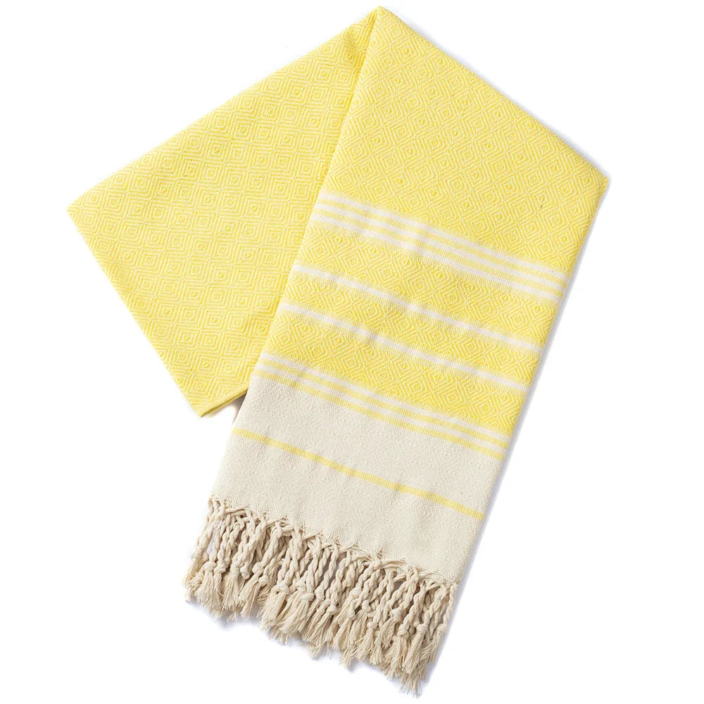 Oversized Turkish Cotton Hammam Towel – 100 × 180 cm (39.4 × 70.9 in)