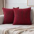 Striped Corduroy Throw Pillow Cover