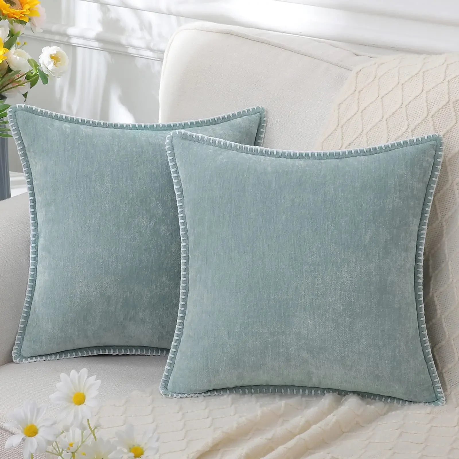 Soft Chenille Cushion Cover – Multiple Sizes
