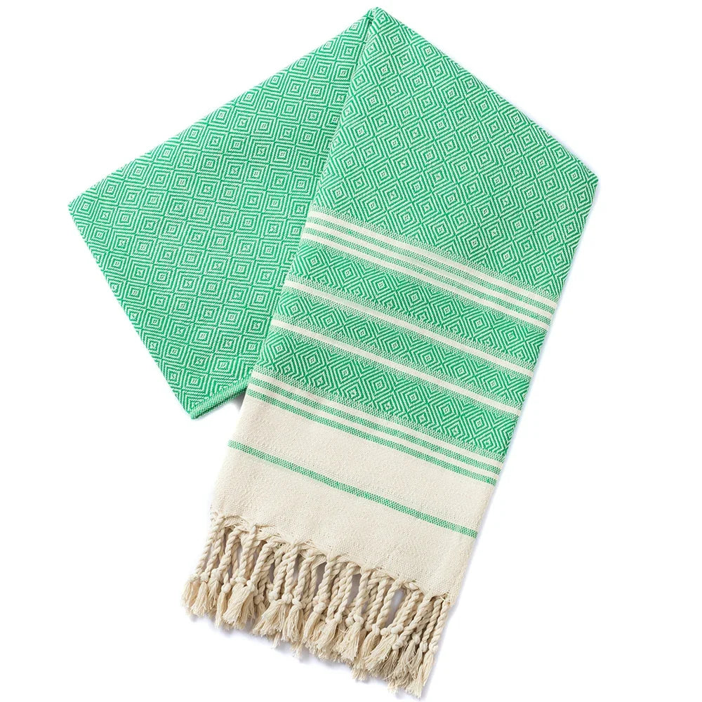Oversized Turkish Cotton Hammam Towel – 100 × 180 cm (39.4 × 70.9 in)