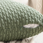 Striped Corduroy Throw Pillow Cover