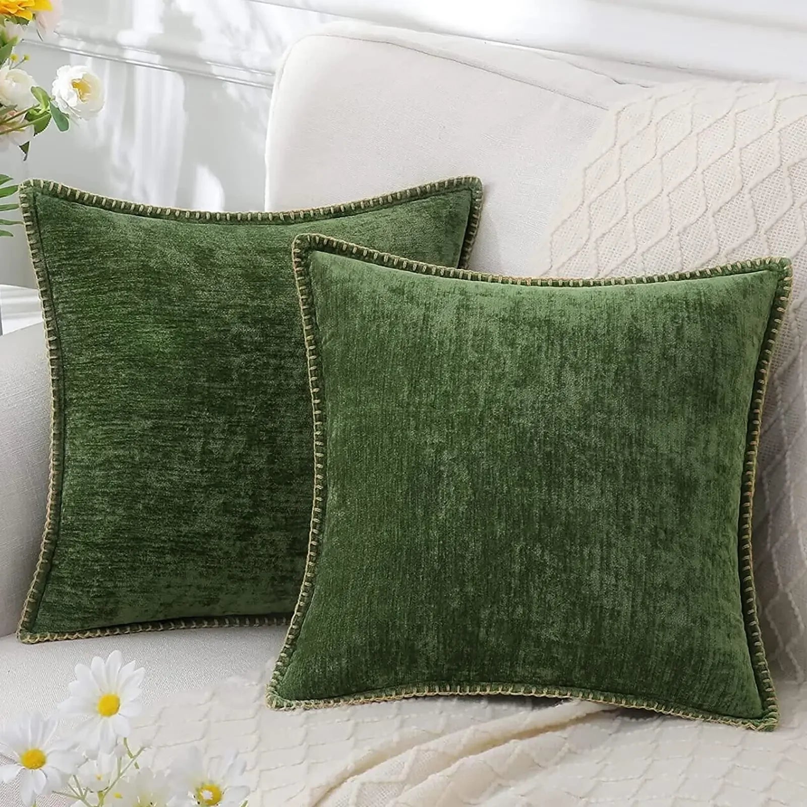 Soft Chenille Cushion Cover – Multiple Sizes