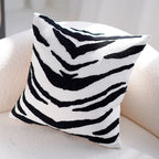 French Retro Stamped Throw Pillow Cover
