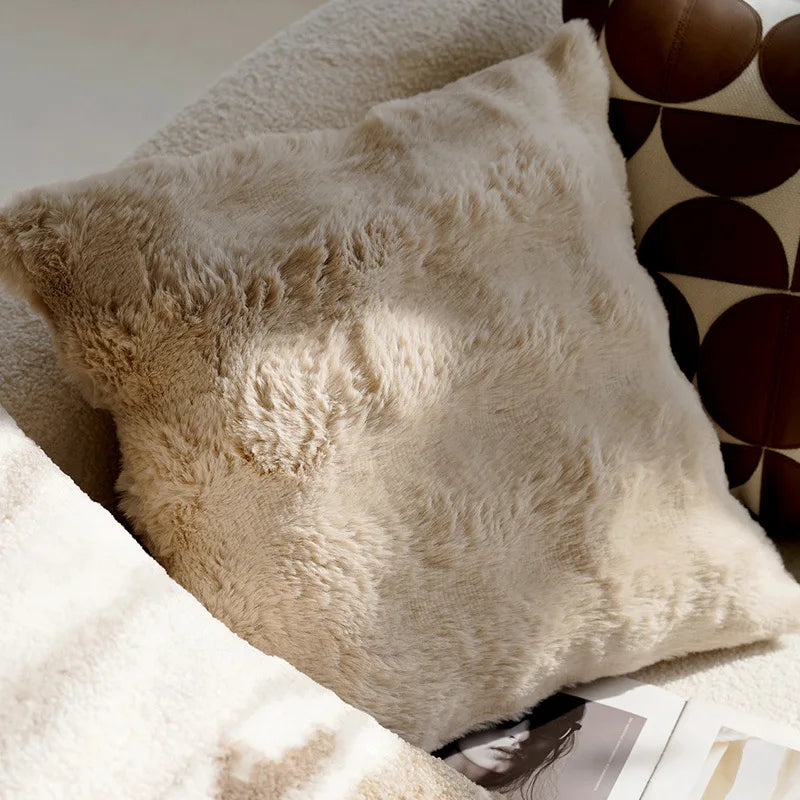 Vintage Nordic Brown Throw Pillow Cover