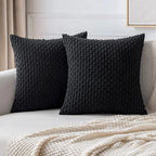 Striped Corduroy Throw Pillow Cover