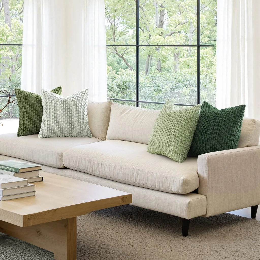 Striped Corduroy Throw Pillow Cover