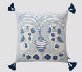 White Monkey Velvet Cushion Cover
