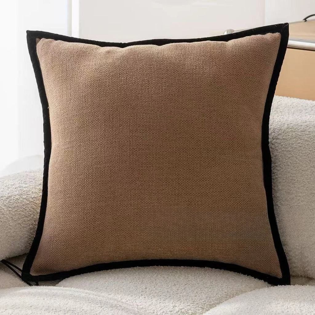 Medieval Retro Pillow Cover – Black Border