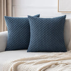 Striped Corduroy Throw Pillow Cover
