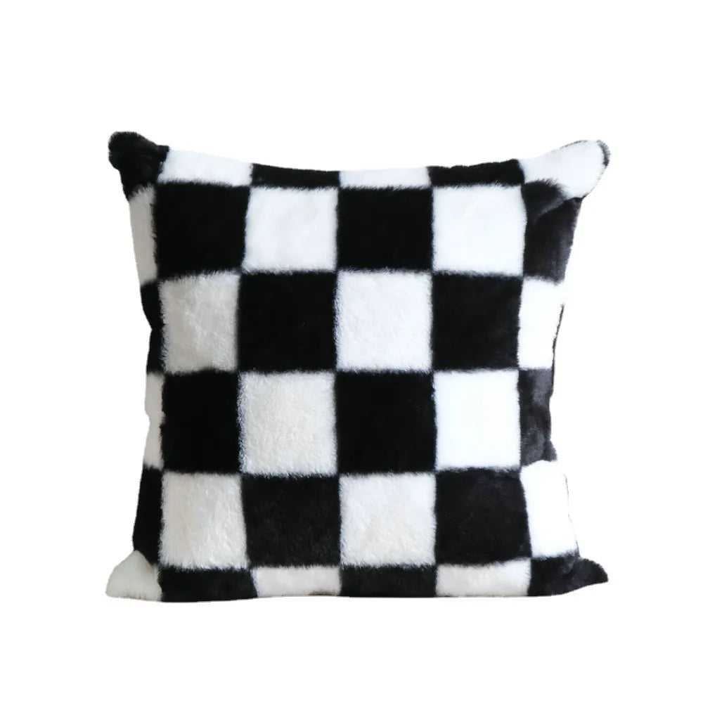 French Retro Stamped Throw Pillow Cover