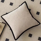 Medieval Retro Pillow Cover – Black Border