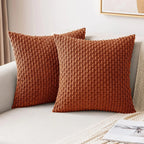 Striped Corduroy Throw Pillow Cover