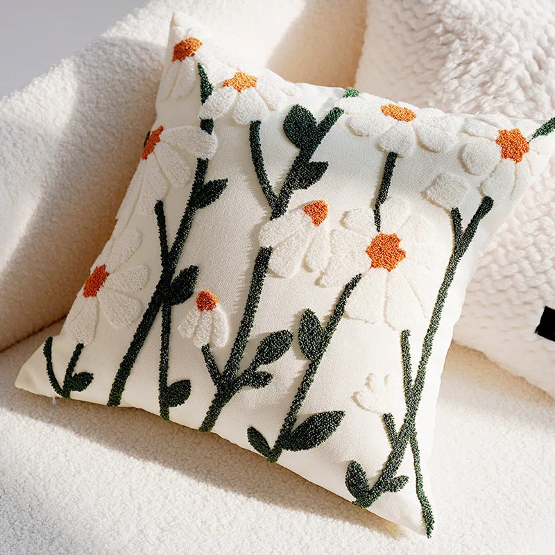 Vintage Nordic Brown Throw Pillow Cover