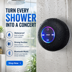 Portable Bluetooth Shower Speaker with LED Light